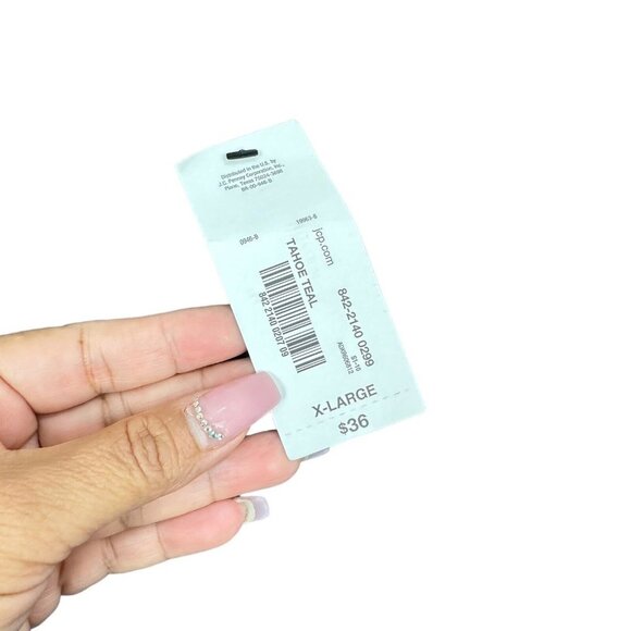 a.n.a A NEW APPROACH Womens SZ XL Tahoe Teal Puffy Long Sleeve Top Blouse NEW - Picture 5 of 9